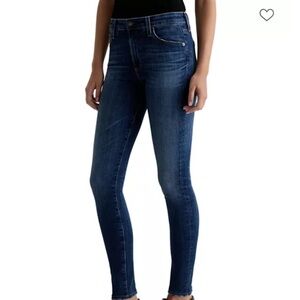 AG Woman’s Dark Blue Farrah Skinny Denim Jeans 28R